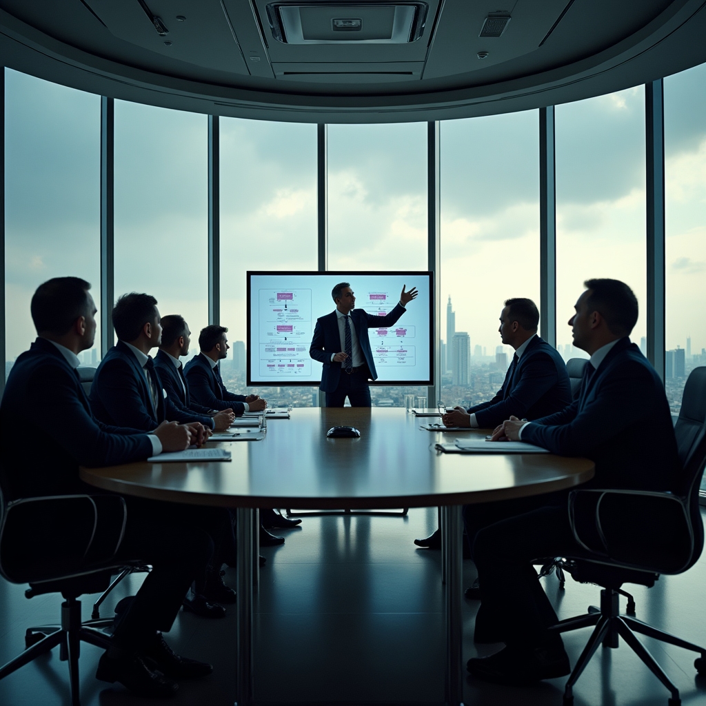 Топ-менеджеры холдинга на стратегическом совещании